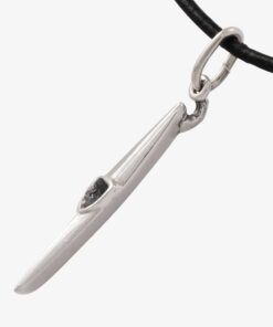 Lille kapkajak i sølv